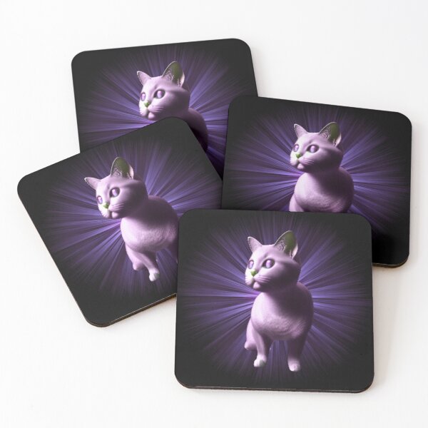 Item preview, gato con fondo de neón morado designed and sold by TjsDesignsnMore.