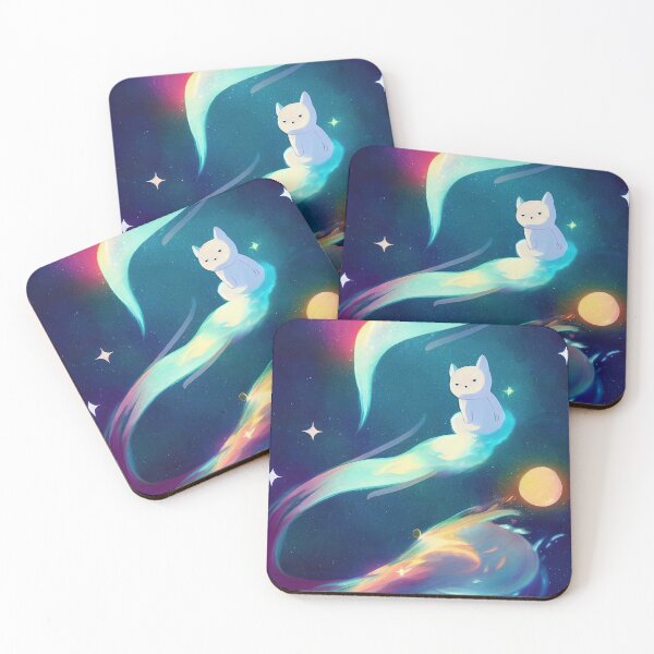 Item preview, Space art cute cat designed and sold by ComicsFactory.