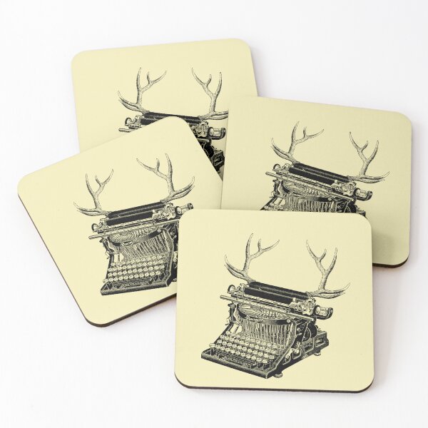 Item preview, The Curious Typewriter (cream) designed and sold by Madame Memento.