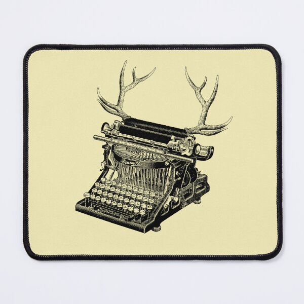 Item preview, The Curious Typewriter (cream) designed and sold by Madame Memento.