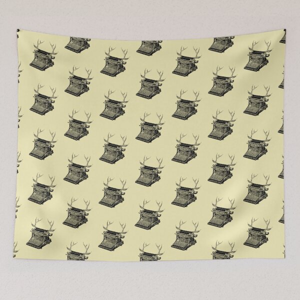 Item preview, The Curious Typewriter (cream) designed and sold by Madame Memento.
