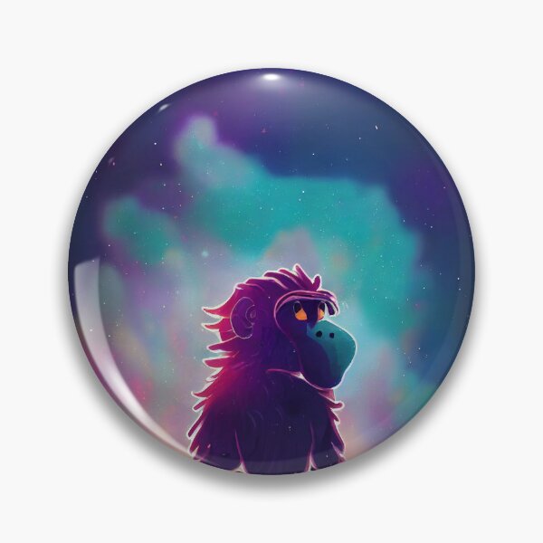 Item preview, Space art monkey designed and sold by ComicsFactory.
