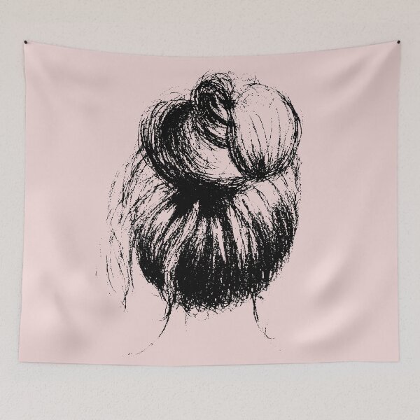 Item preview, Messy Top Knot designed and sold by CalliPenguin.