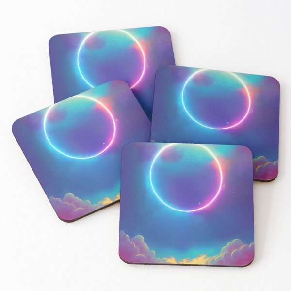 Item preview, Space art neon circle designed and sold by ComicsFactory.