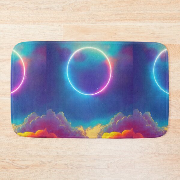 Item preview, Space art neon circle designed and sold by ComicsFactory.