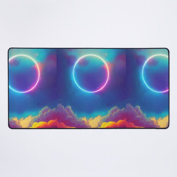 Item preview, Space art neon circle designed and sold by ComicsFactory.