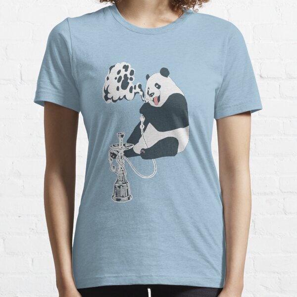 Gangsta, panda, ours, narguilé, narguilé, shisha T-shirt essentiel