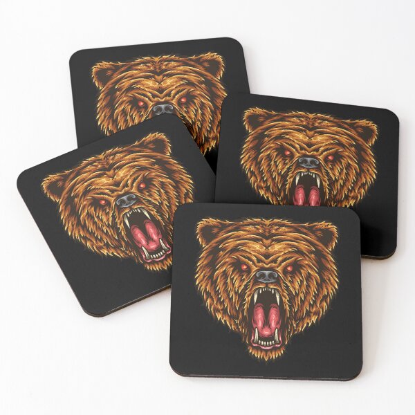 Item preview, Angry roaring bear wildlife designed and sold by Mansn.