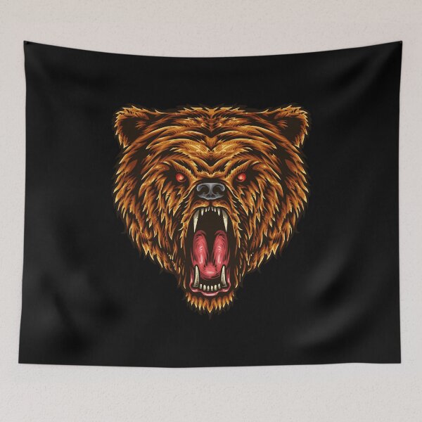Item preview, Angry roaring bear wildlife designed and sold by Mansn.