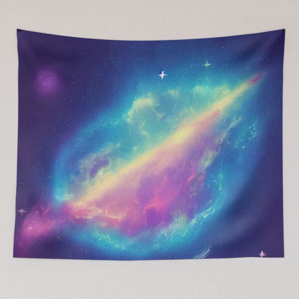 Item preview, Space art galaxy abstract designed and sold by ComicsFactory.