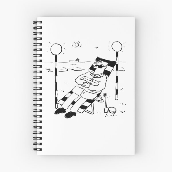 Item preview, Surreal Lollipop Man Sunbathing on the Beach designed and sold by NigelSutherland.