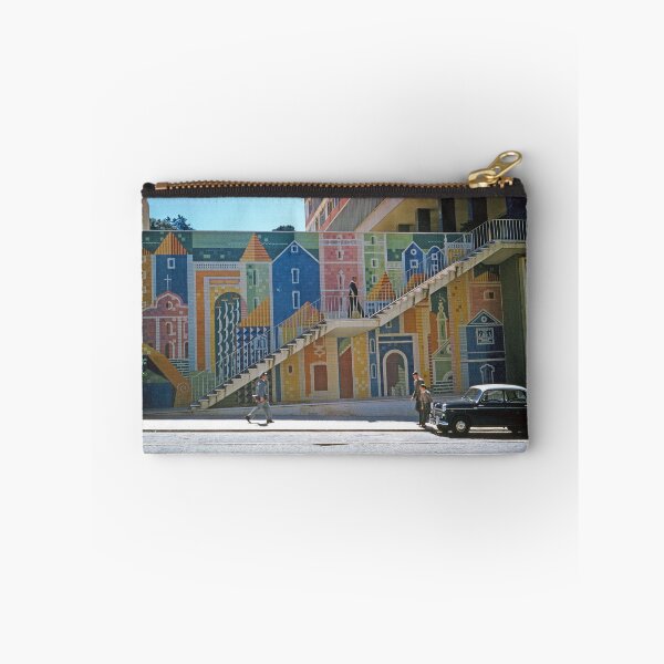 Item preview, 1950s - Lisbon Alfama Tile Wall Art with Stairs, Portugal designed and sold by thatwaslife.