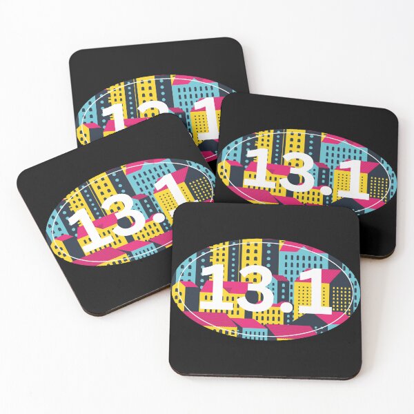 Item preview, Neon City, Half Marathon 13.1 - White designed and sold by LatterDaze.