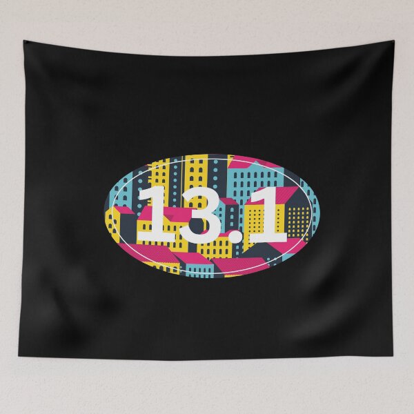 Item preview, Neon City, Half Marathon 13.1 - White designed and sold by LatterDaze.