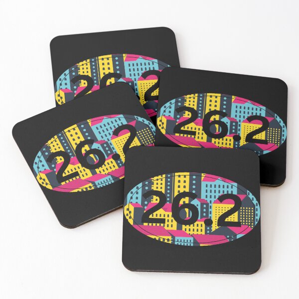 Item preview, Neon City, Marathon 26.2 - Black designed and sold by LatterDaze.