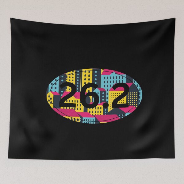 Item preview, Neon City, Marathon 26.2 - Black designed and sold by LatterDaze.