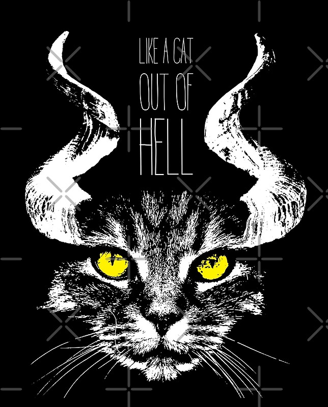 like-a-cat-out-of-hell-by-monsterplanet-redbubble