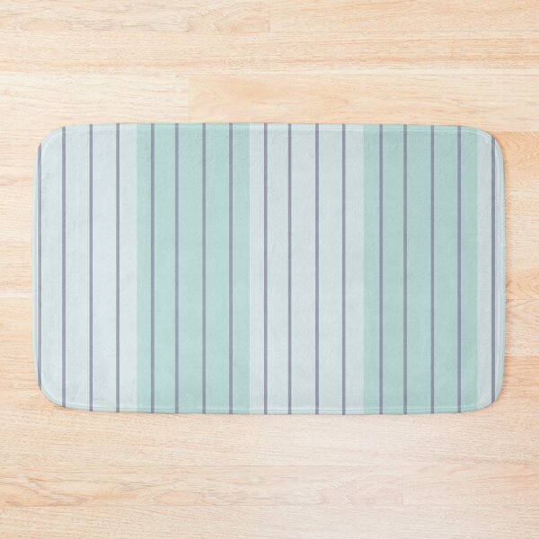 Item preview, Teal Blue Grey Stripes designed and sold by Nisha Prabhu.