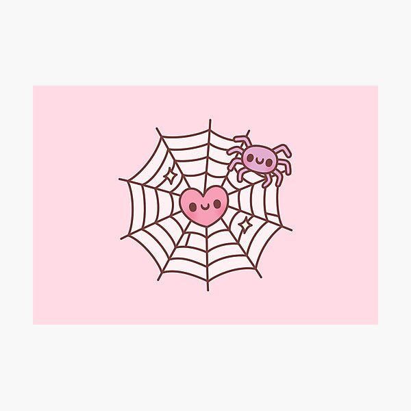 Item preview, Cute Spider And Heart Caught In Spider Web designed and sold by rustydoodle.