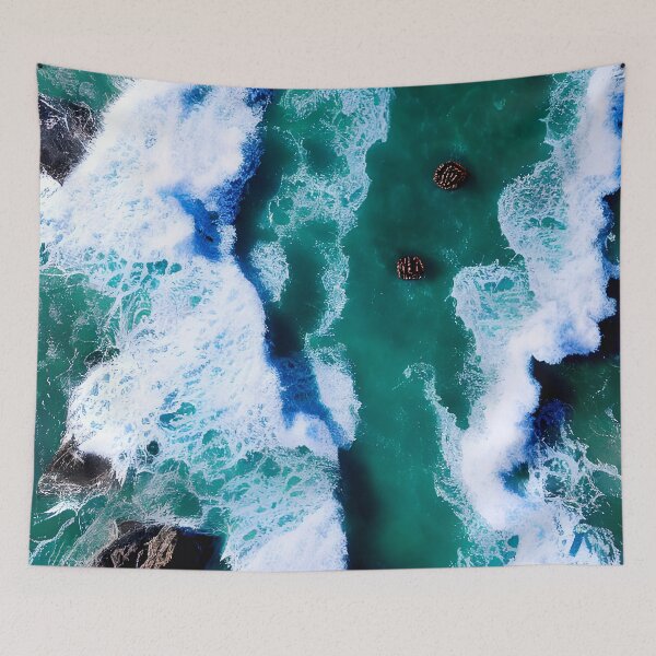 Item preview, blue ocean waves #58 designed and sold by supeart.