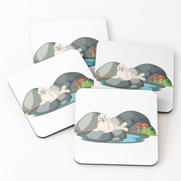 Item preview, Cute Seal In Nature designed and sold by istoriadesign.