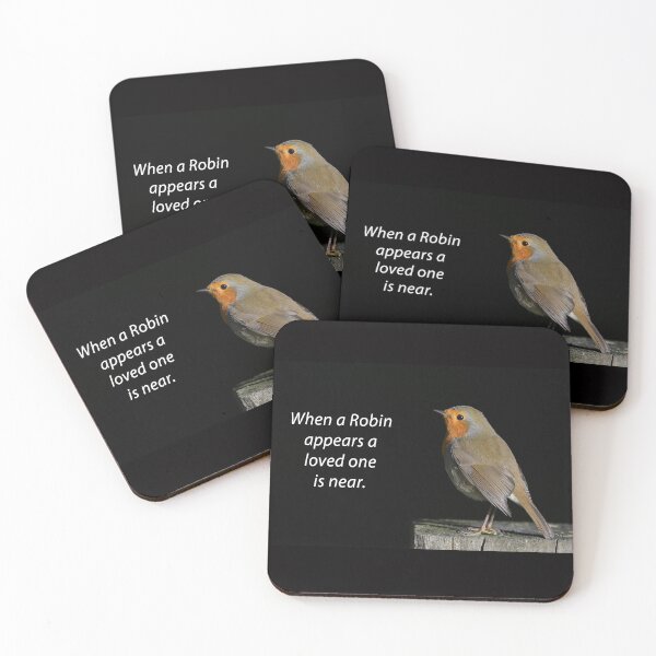 Item preview, When a robin appears a loved one is near. designed and sold by ClaireChown.