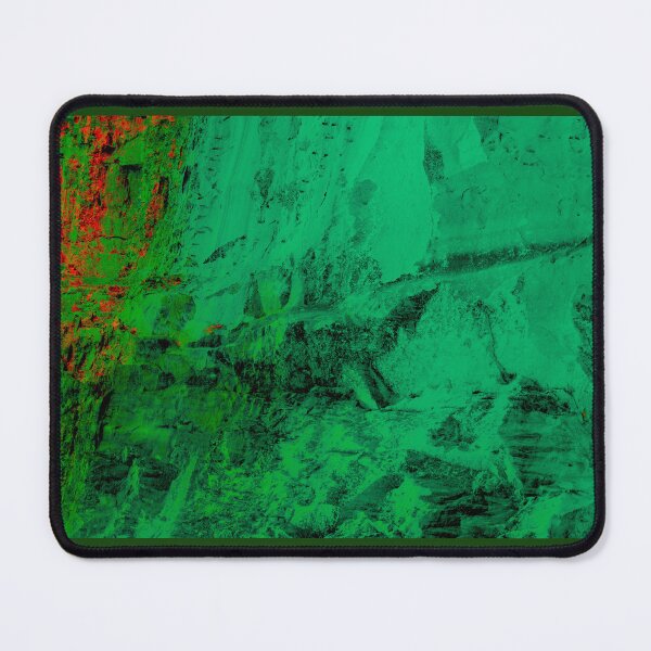 Item preview, Green red abstract digital painting from a scratched stonewall H1 designed and sold by kall3bu.