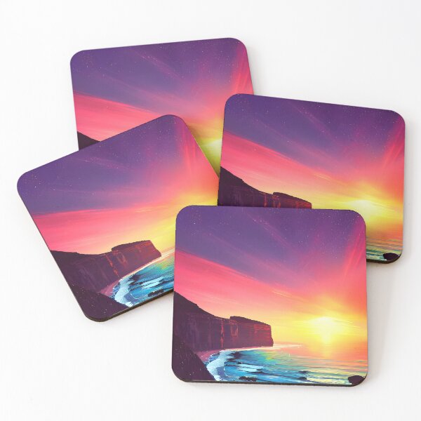 Item preview, ocean sunset waves, orange yellow vibes, vibrant color #6 designed and sold by supeart.