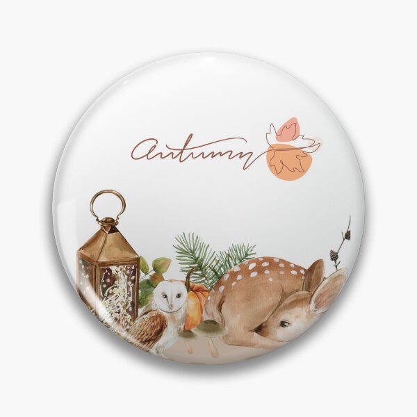 Item preview, autumn vibe cute animals woodland creatures  designed and sold by aesthetic-land.