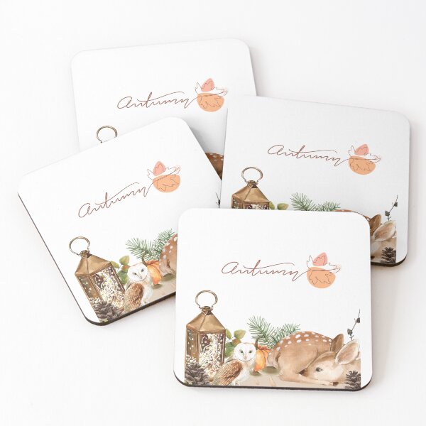 Item preview, autumn vibe cute animals woodland creatures  designed and sold by aesthetic-land.