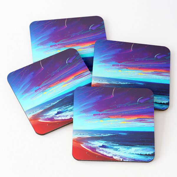 Item preview, ocean sunset waves, orange yellow vibes, vibrant color #7 designed and sold by supeart.