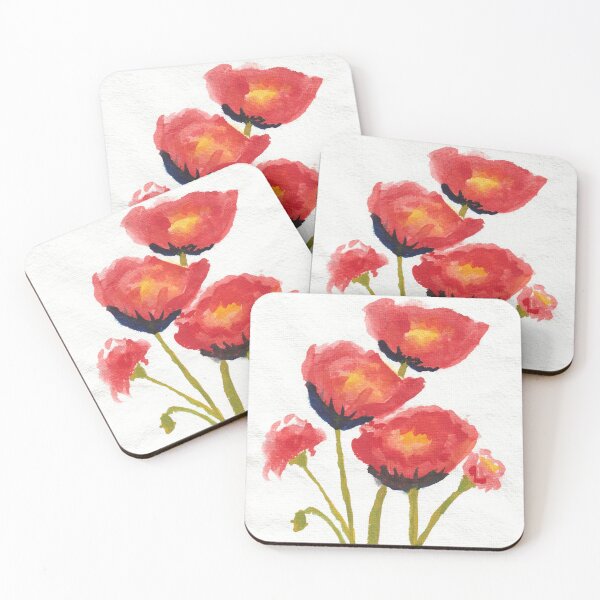 Item preview, Five Red Flowers designed and sold by designs-by-ann.