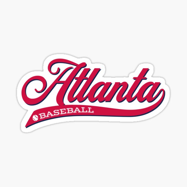 Atlanta Braves Full retro Script Vinyl Sticker -  Canada