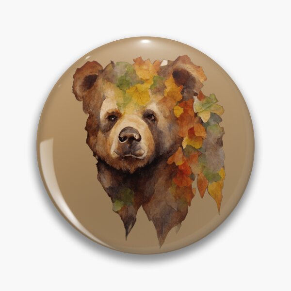 Item preview, Autumn Bear Watercolor designed and sold by CreationsPrints.