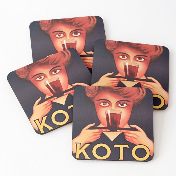 Item preview, KOTO Powerful Wine Aperitif Liqueur 1910 Vintage French Alcohol Beverage Art Poster designed and sold by retroposters.