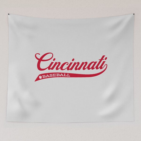 Item preview, Retro Vintage Script Cincinnati Baseball  designed and sold by heavenlywhale.