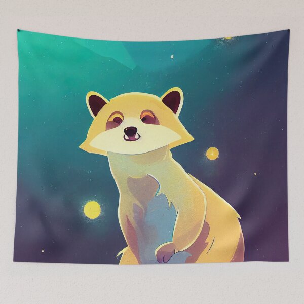 Item preview, Fuffy space fox designed and sold by ComicsFactory.