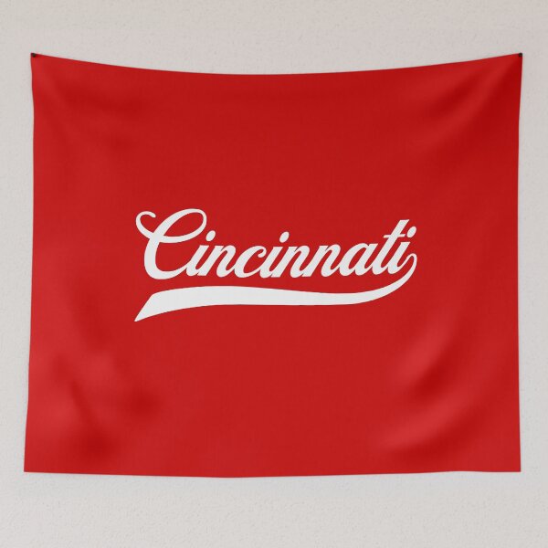Item preview, Retro Vintage Script Cincinnati Baseball  designed and sold by heavenlywhale.