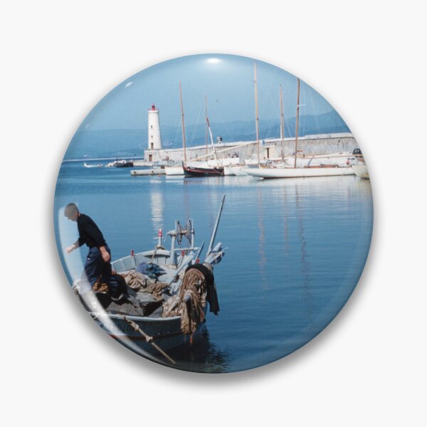 Item preview, 1950s - View of a Fisherman and a Lighthouse in France designed and sold by thatwaslife.