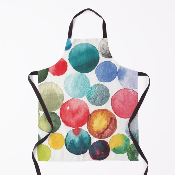 Item preview, Watercolor circles in full rainbow spectrum like planets colliding designed and sold by Nadeasart.