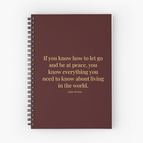 Item preview, Let go and be at peace - Ajahn Brahm buddhist quote designed and sold by tiloimaina.