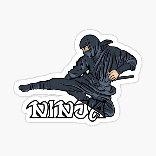 Item preview, ninja warrior jump kick action  designed and sold by StairheadStore.