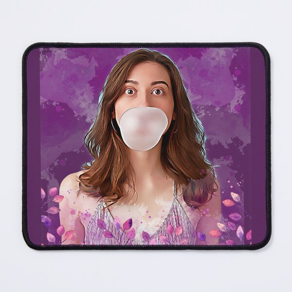 Item preview, Cartoon effect of a Girl blowing bubble gum designed and sold by DesignDate.