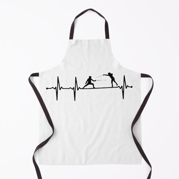 Item preview, Fencing Swordsmanship Duel Heartbeat ECG Style Bv designed and sold by KleverOlivier.