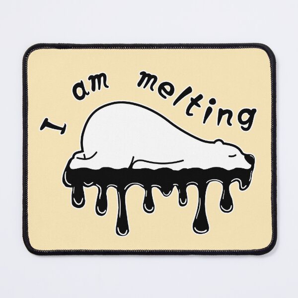 Item preview, polar bear_I am melting || cool the Earth || cool down the planet designed and sold by jessie848v.