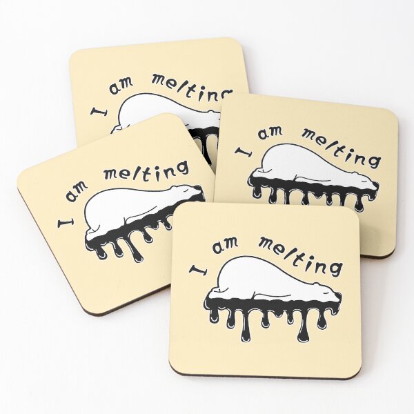 Item preview, polar bear_I am melting || cool the Earth || cool down the planet designed and sold by jessie848v.