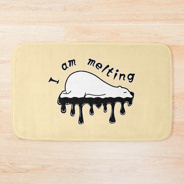 Item preview, polar bear_I am melting || cool the Earth || cool down the planet designed and sold by jessie848v.