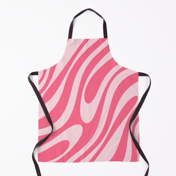 Item preview, Wavy Loops Retro Modern Abstract Pattern Candy Pink Two Tone designed and sold by kierkegaard.
