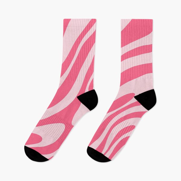 Item preview, Wavy Loops Retro Modern Abstract Pattern Candy Pink Two Tone designed and sold by kierkegaard.