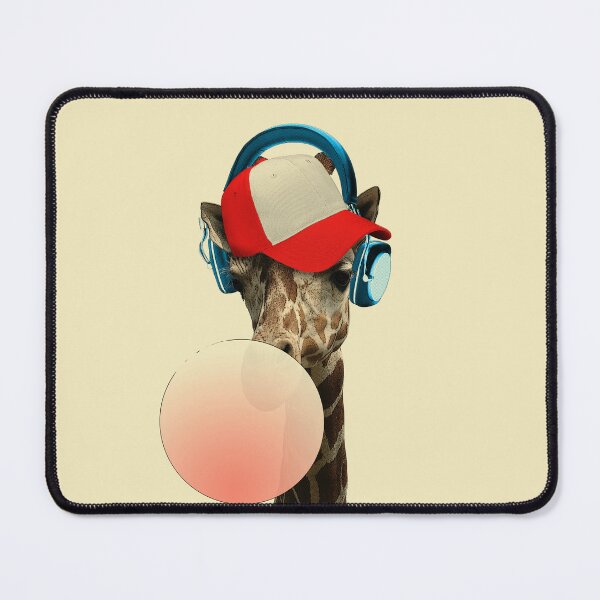 Item preview, Giraffe with baseball cap (cream) designed and sold by Madame Memento.